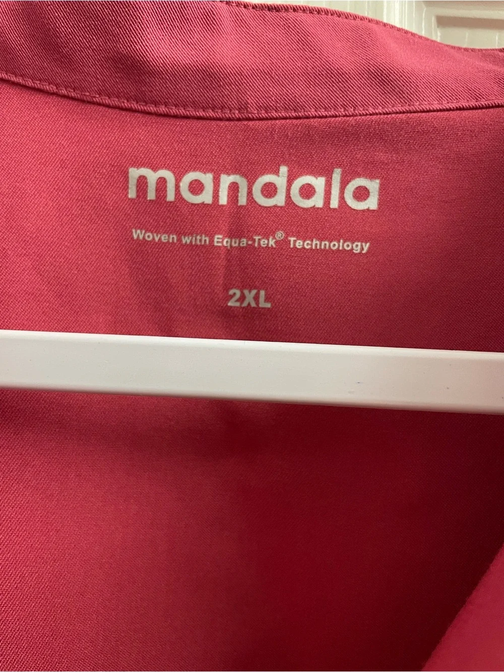 Women's deep rose Utility Scrub Pants & Top Set